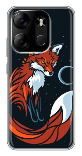 Силиконовый чехол с изображением "Рыжая лиса" для Tecno Spark Go 2023 (BF7)