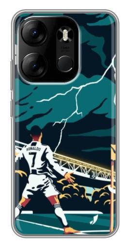 Чехол с печатью "Ronaldo празднование" для Tecno Spark Go 2023 (BF7)