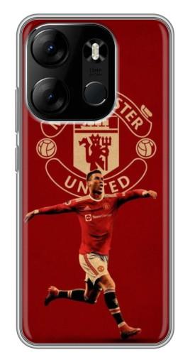 Чехол с принтом "Ronaldo в МЮ" для Tecno Spark Go 2023 (BF7)