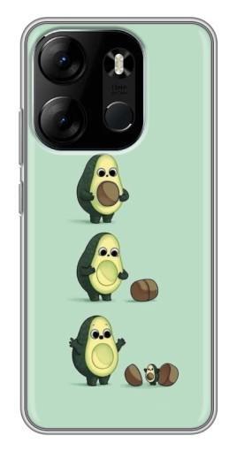 Чехол с печатью "Рождение авокадо" для Tecno Spark Go 2023 (BF7)