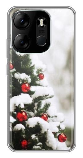 Силиконовый чехол с изображением "Рождественская елка" для Tecno Spark Go 2023 (BF7)