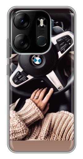 Чехол с картинкой "Руль БМВ" для Tecno Spark Go 2023 (BF7)