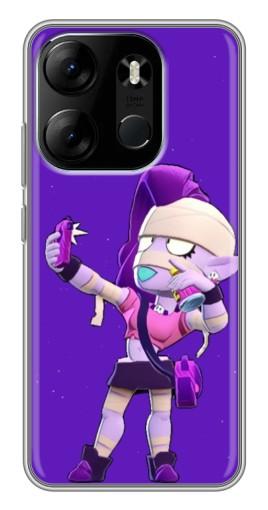 Силиконовый чехол с изображением "Селфи Емз" для Tecno Spark Go 2023 (BF7)