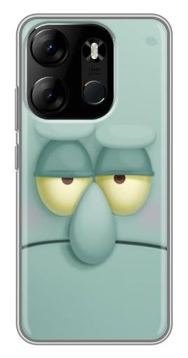 Чехол с картинкой "Сквидвард" для Tecno Spark Go 2023 (BF7)