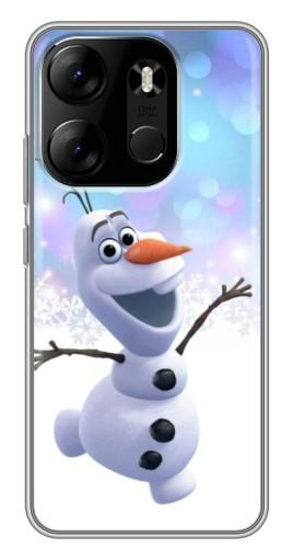 Чехол с печатью "Снеговик Олаф" для Tecno Spark Go 2023 (BF7)