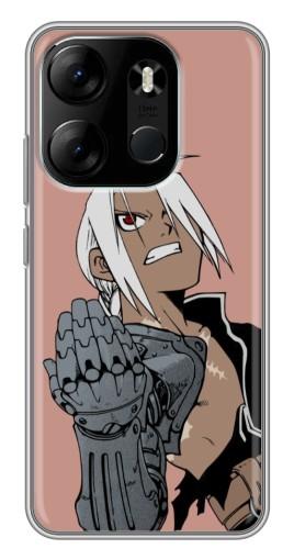 Чехол с принтом "Стальной алхимик" для Tecno Spark Go 2023 (BF7)