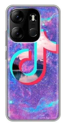 Чехол с печатью "ТикТок мраморный" для Tecno Spark Go 2023 (BF7)