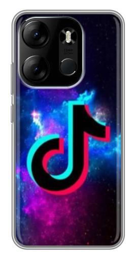 Чехол с принтом "ТикТок в космосе" для Tecno Spark Go 2023 (BF7)