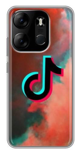 Чехол с печатью "ТикТок в тучах" для Tecno Spark Go 2023 (BF7)