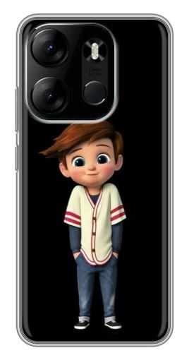 Чехол с печатью "Тим" для Tecno Spark Go 2023 (BF7)