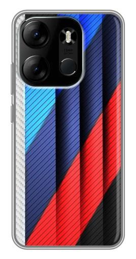 Силиконовый чехол с изображением "Цвета лого БМВ" для Tecno Spark Go 2023 (BF7)