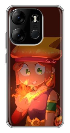 Чехол с принтом "Удивлённая Амбер" для Tecno Spark Go 2023 (BF7)