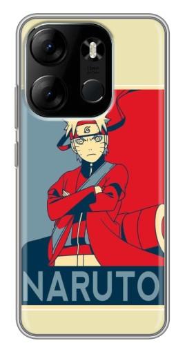 Силиконовый чехол с изображением "Удзумаки Naruto" для Tecno Spark Go 2023 (BF7)