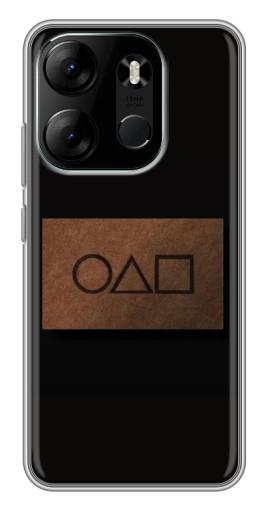 Силиконовый чехол с изображением "Визитка игра в кальмара" для Tecno Spark Go 2023 (BF7)