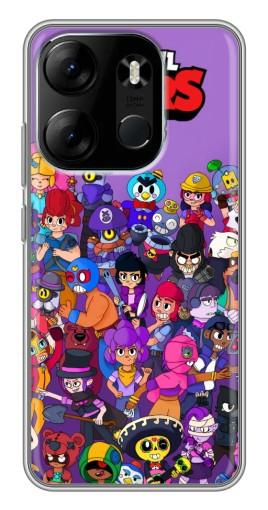 Чехол с принтом "Все герои" для Tecno Spark Go 2023 (BF7)