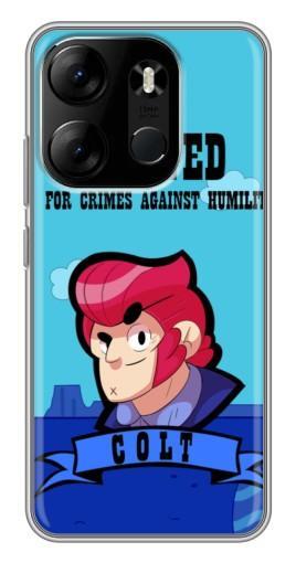 Чехол с принтом "WANTED COLT" для Tecno Spark Go 2023 (BF7)