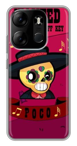 Чехол с картинкой "WANTED POCO" для Tecno Spark Go 2023 (BF7)
