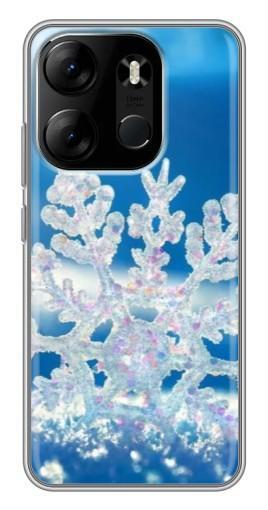 Силиконовый чехол с изображением "Яркая снежинка" для Tecno Spark Go 2023 (BF7)