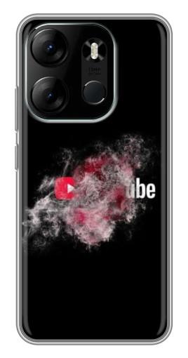 Чехол с картинкой "Яркий Ютуб" для Tecno Spark Go 2023 (BF7)