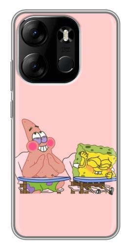 Чехол с картинкой "За партой" для Tecno Spark Go 2023 (BF7)