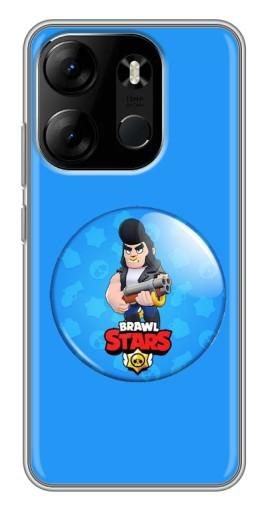 Силиконовый чехол с изображением "Значек Булла" для Tecno Spark Go 2023 (BF7)