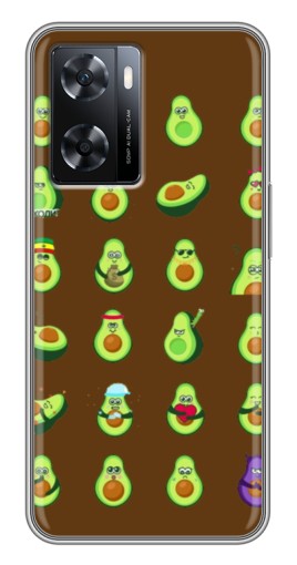 Чехол с картинкой "Авокадики" для Oppo a57s