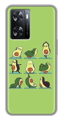 Чехол с печатью "Авокадо Йога" для Oppo a57s