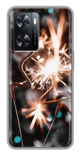 Чехол с принтом "Бенгальские огни" для Oppo a57s