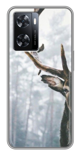 Силиконовый чехол с изображением "Большой олень" для Oppo a57s
