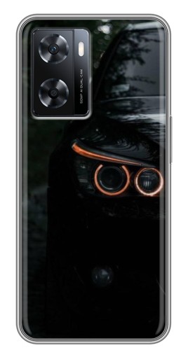 Силиконовый чехол с изображением "Черный БМВ" для Oppo a57s