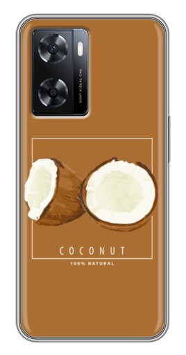 Силиконовый чехол с изображением "Coconut" для Oppo a57s