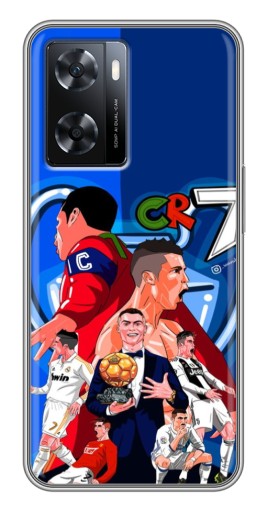 Силиконовый чехол с изображением "CR7" для Oppo a57s