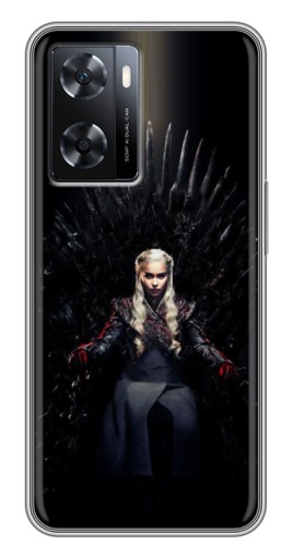Силиконовый чехол с изображением "Дейнерис на троне" для Oppo a57s