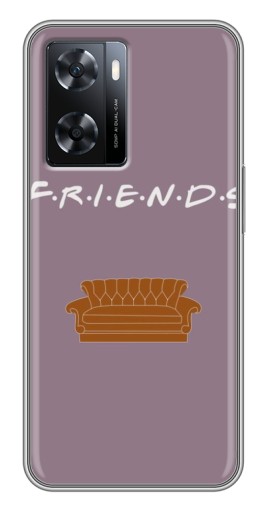 Силиконовый чехол с изображением "Диван Друзья" для Oppo a57s