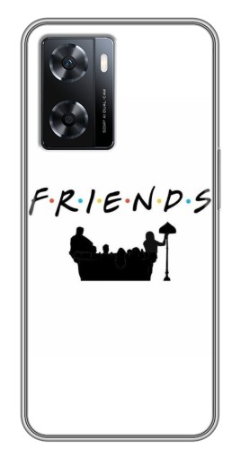 Силиконовый чехол с изображением "Друзья на диване" для Oppo a57s