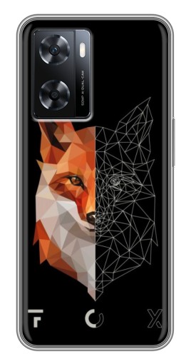 Чехол с принтом "Fox" для Oppo a57s