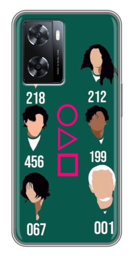 Чехол с печатью "Герои кальмара" для Oppo a57s