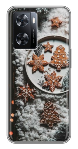 Силиконовый чехол с изображением "Имбирные пряники" для Oppo a57s