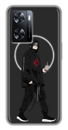 Чехол с картинкой "Итачи с напитком" для Oppo a57s