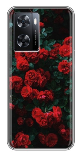 Силиконовый чехол с изображением "Красные розы" для Oppo a57s