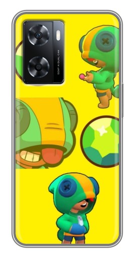 Силиконовый чехол с изображением "Кристалл и Леон" для Oppo a57s