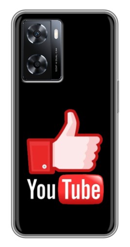 Чехол с картинкой "Лайк YouTube" для Oppo a57s