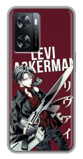 Силиконовый чехол с изображением "levi Ackerman" для Oppo a57s