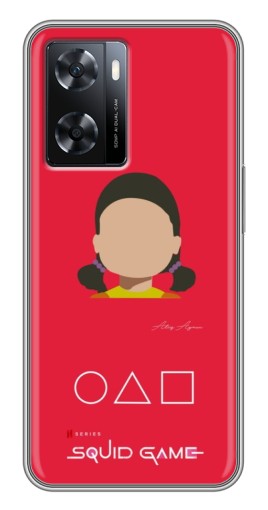 Чехол с печатью "Лицо куклы" для Oppo a57s
