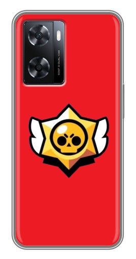 Чехол с принтом "Лого на красном" для Oppo a57s
