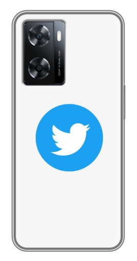 Чехол с картинкой "Лого Твиттера" для Oppo a57s