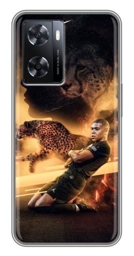 Чехол с картинкой "Мбаппе пантера" для Oppo a57s