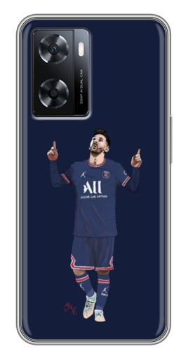 Чехол с принтом "Месси в ПСЖ" для Oppo a57s