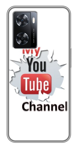 Чехол с принтом "My YouTube" для Oppo a57s