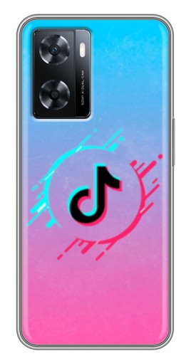 Чехол с картинкой "Нота ТикТок" для Oppo a57s